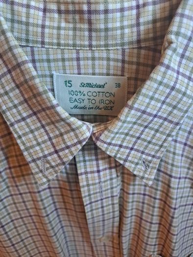 st michael long sleeve check shirt