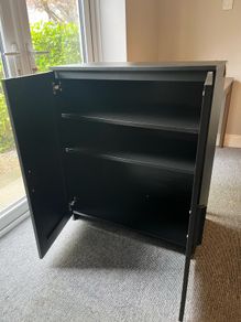 IKEA KULLEN 3-Drawer Chest black 79x95cm