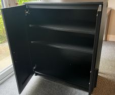 IKEA KULLEN 3-Drawer Chest black 79x95cm