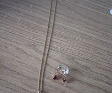 necklace  and earrings