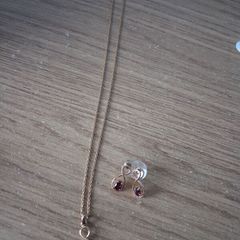 necklace  and earrings