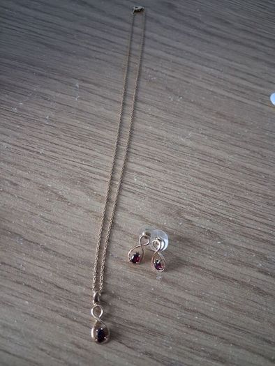 necklace  and earrings
