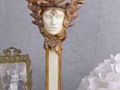 Candlestick Gorgo Medusa Candlestick Art Nouveau Candle Holder Sculpture