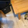 Solid Oak coffee table with toughened glass top Image 2