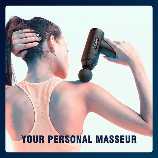 Muscle Massage Gun,TYIAUS Massage Gun Deep Tissue,30 Speeds Powerful Percussion Massager,Portable Muscle Gun,6 Massage Heads,LCD Touch Screen, Handheld Body Massager for Muscle Pain Relief,Relax (FREE POSTAGE)