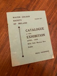 1939 Water Colour Society of Ireland Programme
