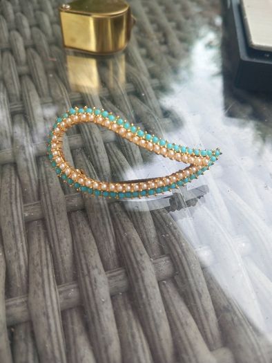 Stamped A595 1950s vintage brooch, no damage. D18 POST 3e