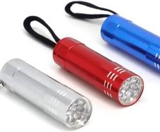 Pack of 3 LED flashlights