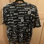 Adidas black graffiti style T-shirt size large Image 2