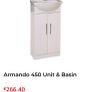 Armando 450 Bathroom Vanity Unit and Basin Brand New Image 7