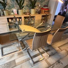 EZ Living 'Zest' glass dining set