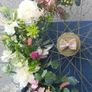 60cm Sage green floral bicycle wheel Image 3