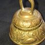 Antique Solid Brass Altar Bell Embossed Christian four traditional symbols of the Evangelists Image 3