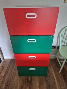 Kids playroom or bedroom drawers