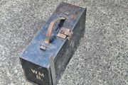 Vintage Black Metal Carry Case(Probably WW11)