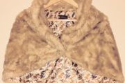 Vintage Style Faux Fur Cape