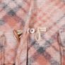 Kew 159 Vintage Orange Beige Plaid Toggle Duffle Coat 12UK/40EU Image 4