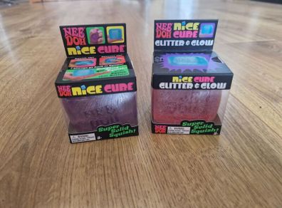 Genuine Needoh NiceCube & NiceCube Glitter & Glow