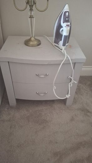 x2 bedside lockers