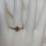 Sparkling Champagne Diamond Halo Ring Image 6