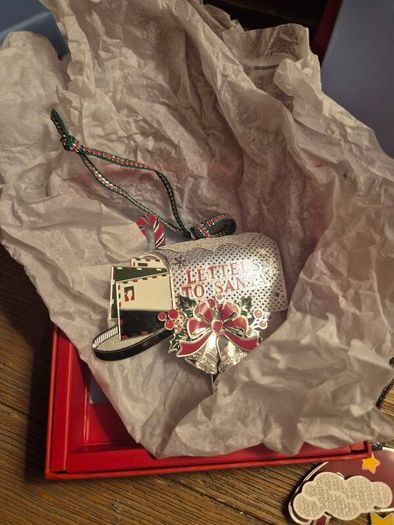 Newbridge Silverware Christmas Decorations x5 | 4 New Boxed / Crystal Collection Ornament