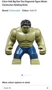 Lego Hulk big figure