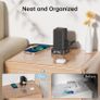 Tower Extension Lead with 8 Way Multi Plug Extension Tower & 4 USB Ports (13A),Mini Power Strip with Switch, 5M Extension Cable Surge Protection Extension Lead for Home, Kitchen,Office Image 5