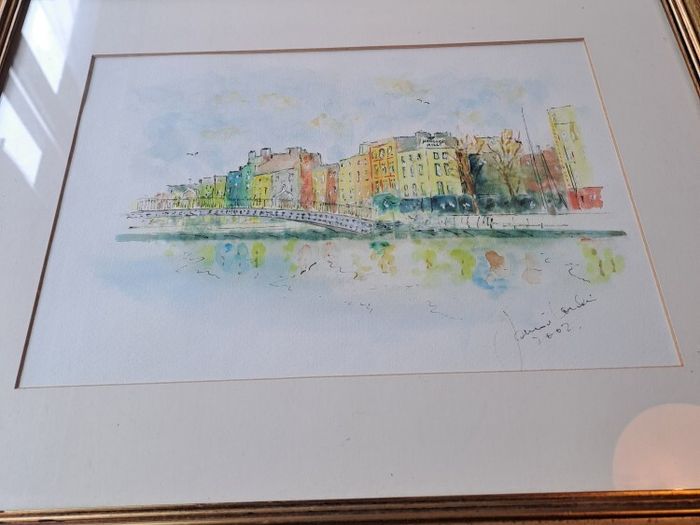 watercolor halfpenny bridge