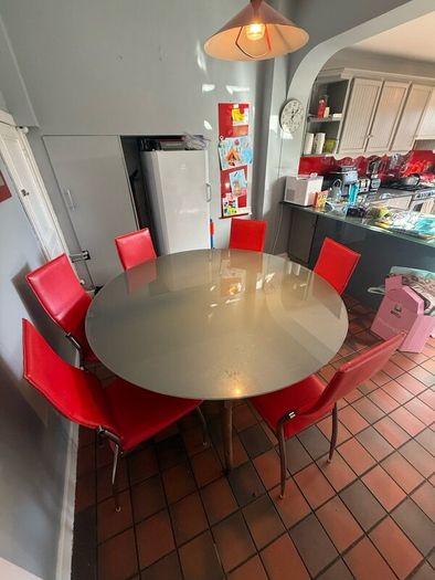 Toughened Glass Table Top & 6 Chairs