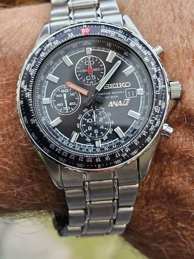 Watch Seiko "ANA" Pilot Chronograph.