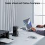 Tower Extension Lead with USB C Slots, 8 Way Multi Plug Extension Tower with 6 USB Ports, 13A 3250W Extension Cable with 4 Independent Control Switch, 1.8M Power Strip Tower for Home, Office, Kitchen Image 5