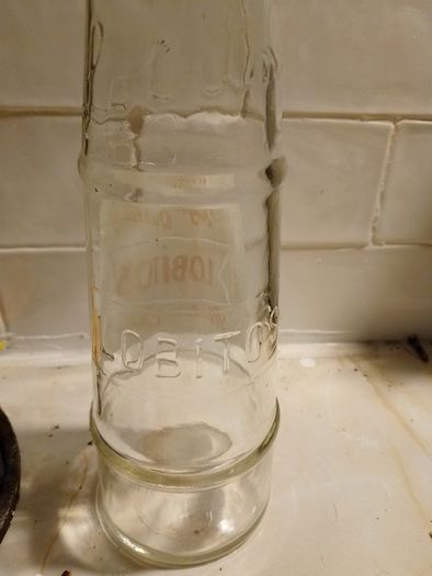 Vintage Lobitos Motor Oils glass bottle