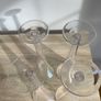 Reduced Gorgeous  set of four 10 inch tall trumpet shaped glasses Image 3