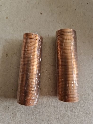 2 rolls mint coins 1971 uncirculated coins