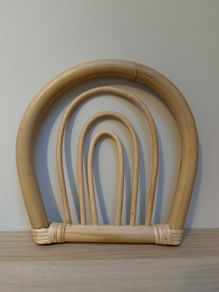 Rattan Rainbow Wall Decor