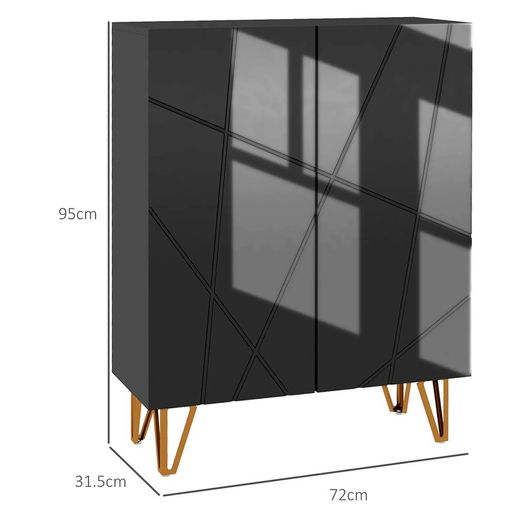 Narrow Shoe Storage Cabinet with Soft-Close Hinges and Adjustable Shelves for 15-20 Pairs of Shoes