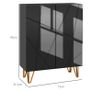 Narrow Shoe Storage Cabinet with Soft-Close Hinges and Adjustable Shelves for 15-20 Pairs of Shoes Image 2