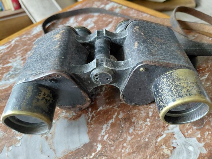 Vintage military field binoculars