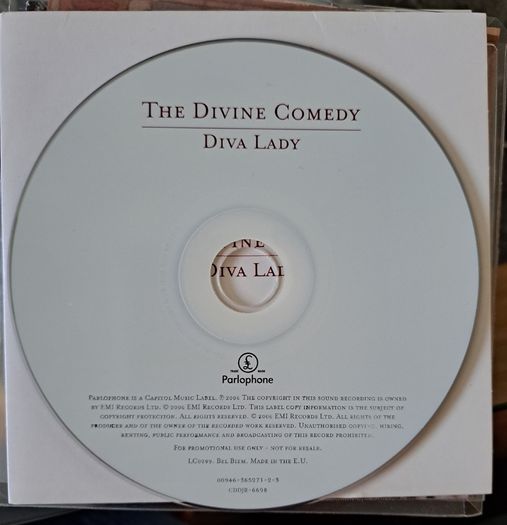 The Divine Comedy "Diva Lady" CD, Single, Promo
