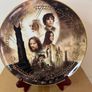 The Lord of the Rings - Danbury Mint Collectible Plate 12 Inch - The Two Towers - Porcelain With Stand In Box Image 2