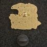 Raven and rose, pin back badge. Image 2