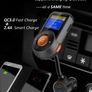 FM Modulator Car Bluetooth FM Transmitter Aux Out Handsfree Car Kit Music Player Auto Scan Frequency with Micro SD Card Slot Image 5