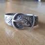 Silver buckle band ring size Y Image 7