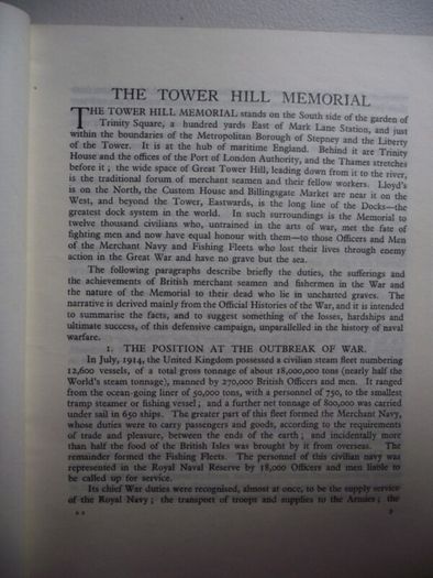 Memorial Register of The Mercantile Marine Memorial Tower Hill, London 1928 - Complete
