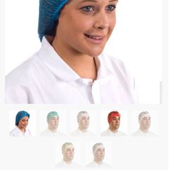 hair mob caps 10x100 blue detectable or red