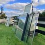 Large heavy glass panels and 2 large glass patio doors Image 3