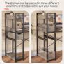 MULTIPLE COLOURS AVAILABLE Computer Desk with Storage Shelves 120CM Corner Desk with Drawer Reversible Computer Desk Writing Table with Side Pocket Storage Bag and Headphone Hook for Home Office Small Space Image 3