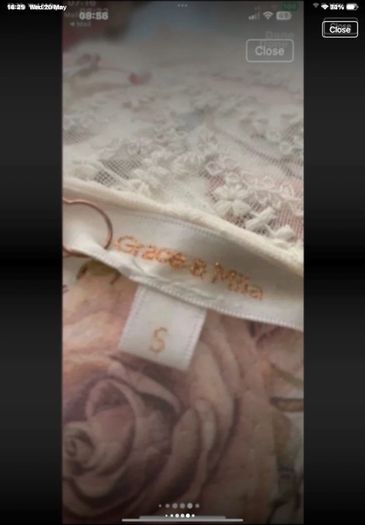 dress Bnwt cream lace mini dress grace & mila size small 10