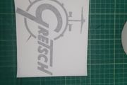 Gretsch drum decal / sticker