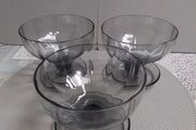 Two Sets of Glass Dessert bowls